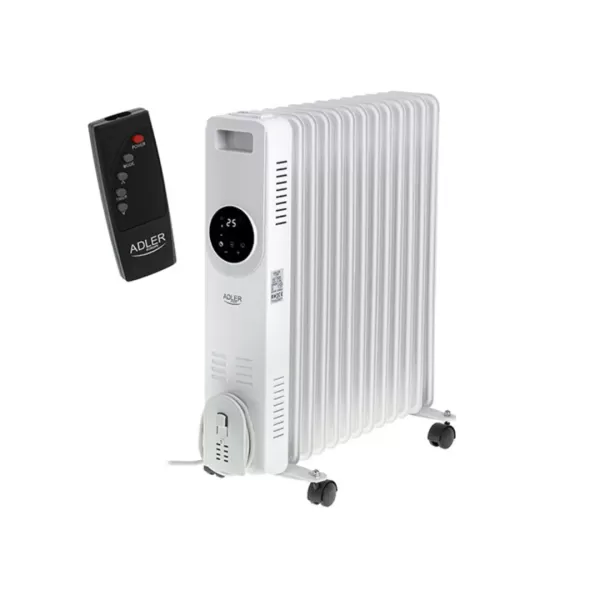 Масляный радиатор с пультом ДУ ADLER AD 7826, 13 секций