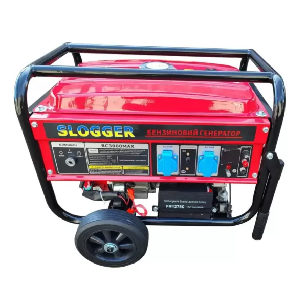 Генератор бензиновый однофазный SLOGGER ВС3000МАХ 2,8кВт/3,0кВт