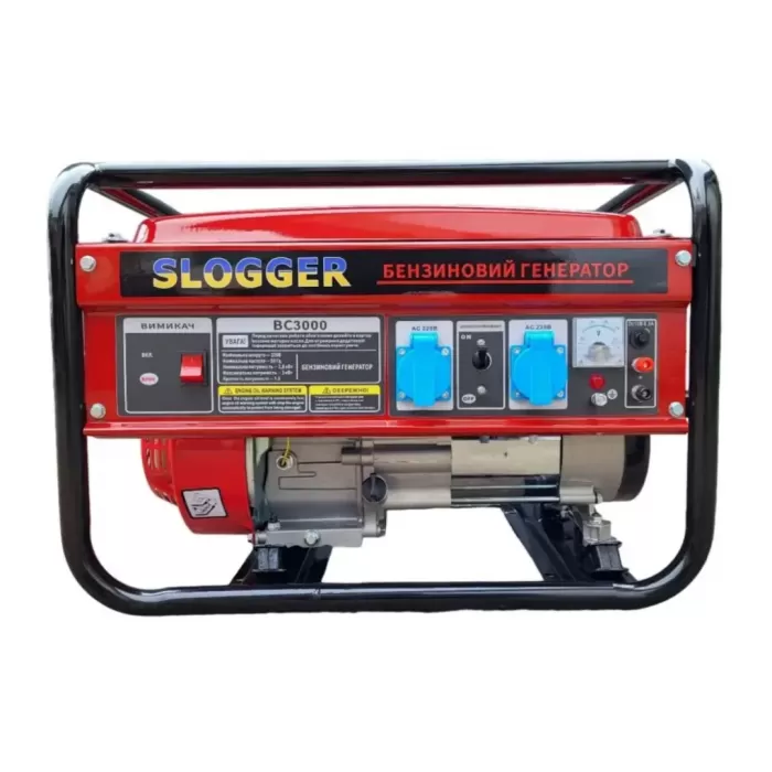 Генератор бензиновый однофазный SLOGGER ВС3000 2,8кВт/3,0кВт