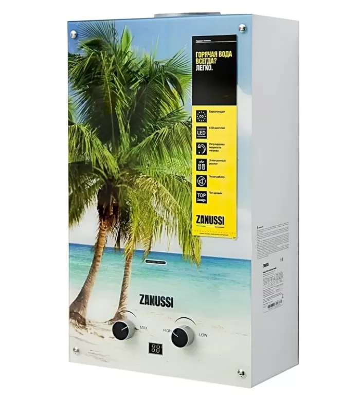 Колонка газовая Zanussi GWH 10 Fonte Glass Paradiso