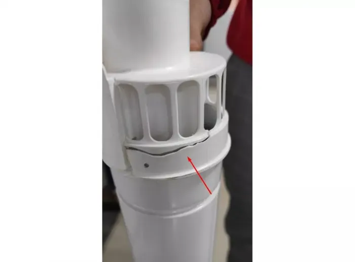 Дымоход для котлов Ariston RTF 01.001 (3318073) Уценка